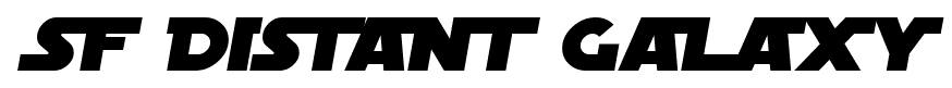 SF Distant Galaxy font