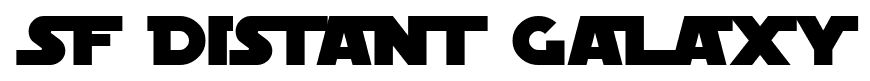 SF Distant Galaxy font