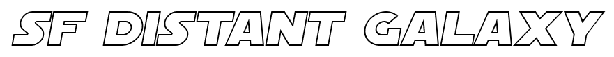 SF Distant Galaxy font