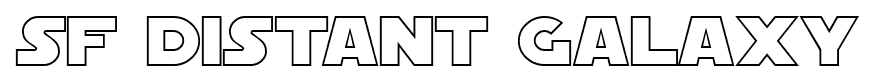 SF Distant Galaxy font