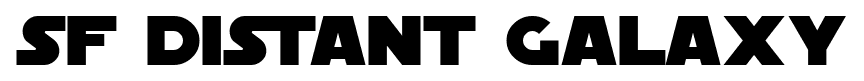 SF Distant Galaxy font