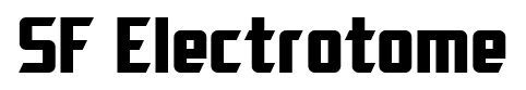 SF Electrotome font