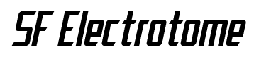 SF Electrotome font