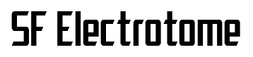 SF Electrotome font