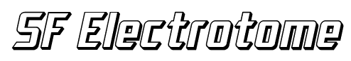 SF Electrotome font