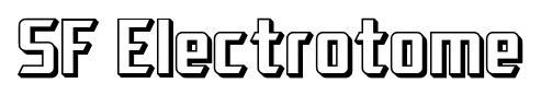 SF Electrotome font