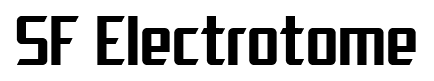 SF Electrotome font