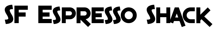 SF Espresso Shack font