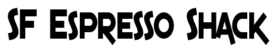 SF Espresso Shack font