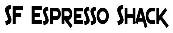SF Espresso Shack font