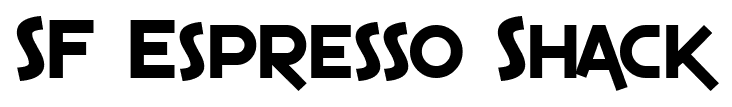SF Espresso Shack font