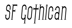 SF Gothican font