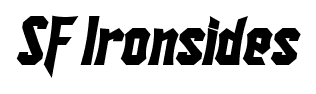 SF Ironsides font
