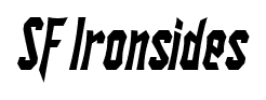 SF Ironsides font