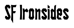 SF Ironsides font