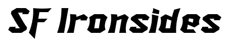 SF Ironsides font