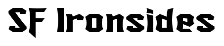 SF Ironsides font