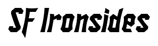 SF Ironsides font
