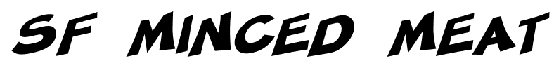 SF Minced Meat font