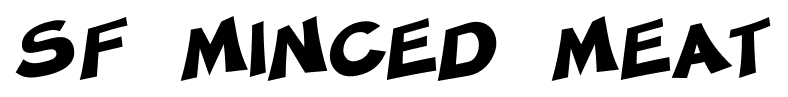SF Minced Meat font
