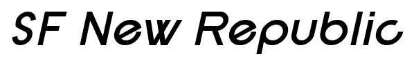 SF New Republic font