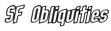 SF Obliquities font
