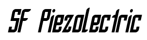 SF Piezolectric font