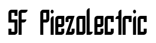 SF Piezolectric font