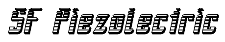 SF Piezolectric font