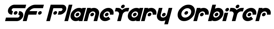 SF Planetary Orbiter font