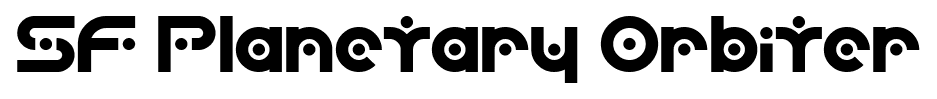 SF Planetary Orbiter font