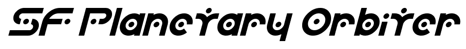SF Planetary Orbiter font