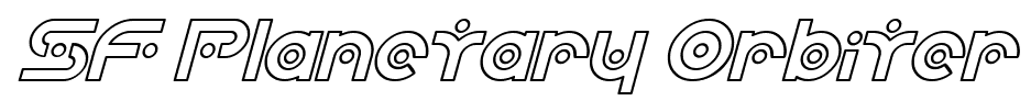 SF Planetary Orbiter font