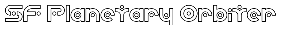 SF Planetary Orbiter font