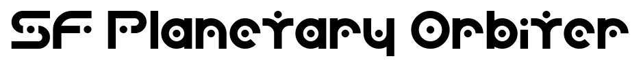 SF Planetary Orbiter font