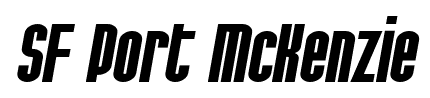 SF Port McKenzie font