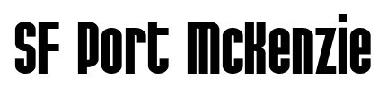 SF Port McKenzie font