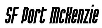 SF Port McKenzie font