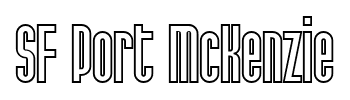 SF Port McKenzie font
