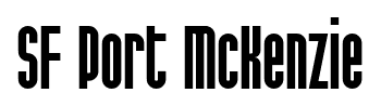 SF Port McKenzie font