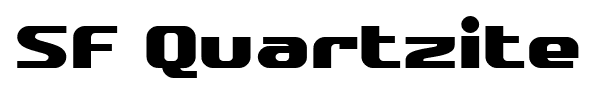 SF Quartzite font