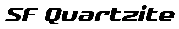 SF Quartzite font