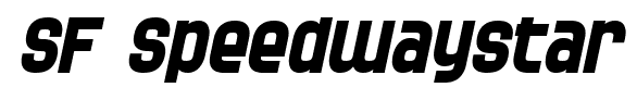 SF Speedwaystar font