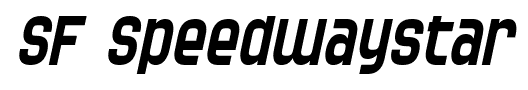 SF Speedwaystar font