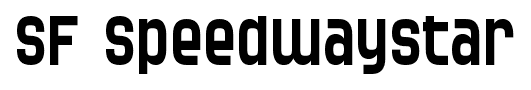 SF Speedwaystar font