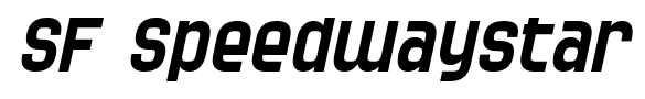 SF Speedwaystar font