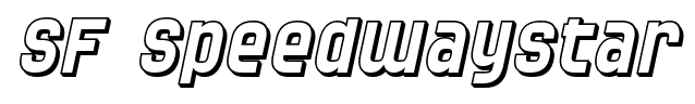SF Speedwaystar font