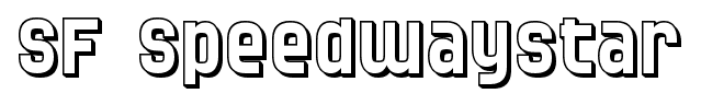 SF Speedwaystar font