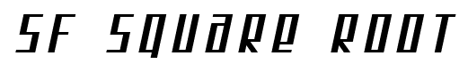 SF Square Root font