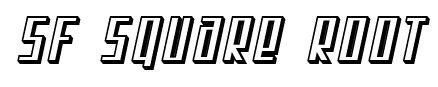 SF Square Root font